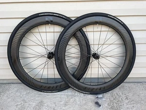Reynolds Strike 62 mm Set di ruote stradali in carbonio. Blocco centrale disco. 11 velocità. - Foto 1 di 14