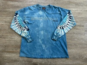 Harley Davidson Motorcycles Biker Graphic T Shirt Long Sleeve Tie Dye 2001 Vtg - Picture 1 of 10