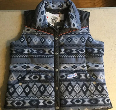 Chaleco de plumón Obermeyer Carson para mujer grande estampado de humo de pistola bonito cálido colores grises Foto 1 de 4