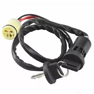 IGNITION SWITCH KEY 4-Pin Plug Waterproof for Honda ATV TRX350 TRX400 TRX420 - Picture 1 of 4