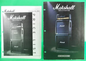 Catálogo de productos de guitarra de amplificación Marshall 1998 de colección y ¡LISTA DE PRECIOS canadiense! - Imagen 1 de 7