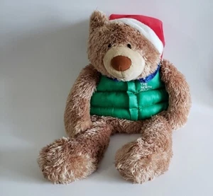 Christmas North Pole Bear Jingle Hat 15" Chenille Type Fur - Picture 1 of 4