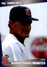 2006 Brevard County Manatees Grandstand #2 Ramon Aviles Manati Puerto Rico Card