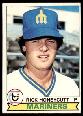 1979 Topps Baseball Card Rick Honeycutt Rookie G Seattle Mariners #612 - Image 1 of 2