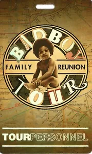 Bad Boy Family Reunion 20th Anniversary 2016 Tour Gold Personnel Unused Pass - Picture 1 of 3