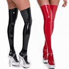 Sexy Women's PVC Leather High Waist Legging Stockings Clubwear Thigh High Socks
