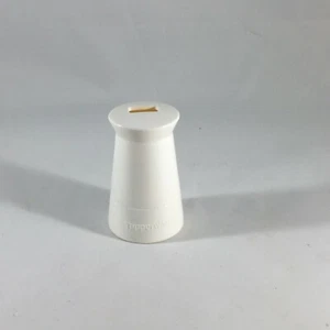 Tupperware Weighted Toothbrush Holder White Vintage - Picture 1 of 4