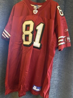 Vtg Authentic 00’s Terrell Owens San Francisco 49ers NFL Reebok Jersey 56 Sewn  - Image 1 of 4