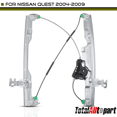 Window Regulator w/o Motor for Nissan Quest 2004-2009 807205Z000 Front Right RH - Imagem 1 de 4