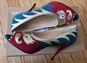 Christian Louboutin Chinese Dragon Heel Shoes.36.5 - Picture 1 of 12