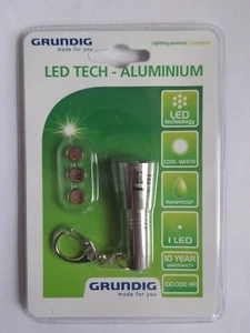 Grundig Mini Aluminium Torch 356414 (UK Stock) BNIP  Miniature Button Cell Torch - Picture 1 of 12