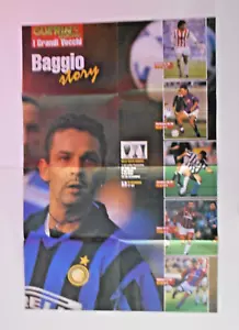 GUERIN SPORTIVO MAXI POSTER AFFICHE ROBERTO BAGGIO ROBERTO MANCINI 1998 - Foto 1 di 2
