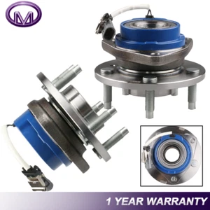 Conjunto de buje y cojinete de rueda delantera izquierda y derecha apto para Chevy Pontiac Buick 1997-13 con ABS - Imagen 1 de 9