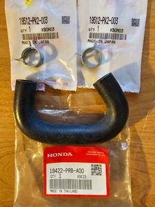 19422-PRB-A00 19512-PK2-003 X2 OEM HONDA K20A2 HOSE COOLER OUTLET HOSE W/ CLAMPS - Foto 1 di 3