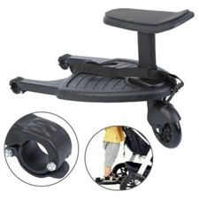 Pedana Buggy Pedana Kiddy con sedile per passeggini Nero Giocattoli Per Bambini