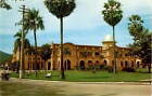 railway station, Ipoh, Malaysia, vintage image, activity, trains, archi Postcard