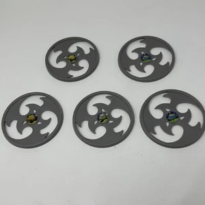 Teenage Mutant Ninja Turtles 4" Throwing Disc ~ Lot Of 5 ~ Viacom TMNT 2012 - Picture 1 of 3