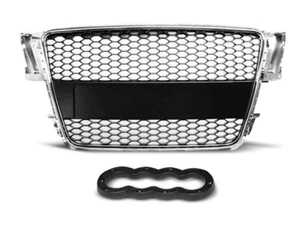 RS-STYLE GRILL GRAU11 AUDI A5 2007 2008 2009 2010 2011 Chrome - Picture 1 of 1