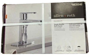 Allen + Roth Kameron Chrome Single Handle Bath Faucet - Picture 1 of 1