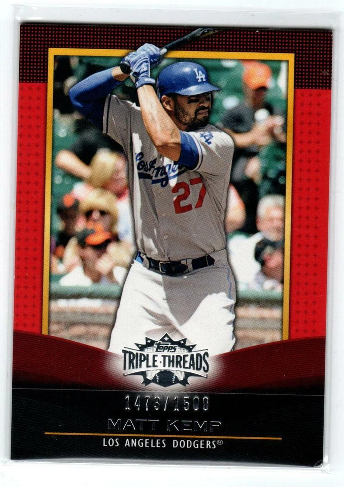 2011 Topps Triple Threads #19 Matt Kemp 1500 (ref 187219) - Image 1 of 1