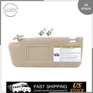 For 05-14 Toyota Tacoma + License plate Light Beige Left Side Sun Visor - Picture 1 of 9