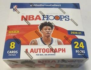 NBA Trading Cards 2020-21 Hoops Basketball Retail Box 192 cards + Autograph - Bild 1 von 3