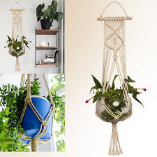 36" Garden Plant Hanger Macrame Hanging Planter Basket Rope Pot Holder Art Decor