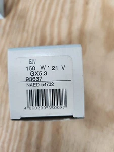 Osram EJV bulb 21v 150w 3,400 degrees K NAED 54732 - Picture 1 of 6