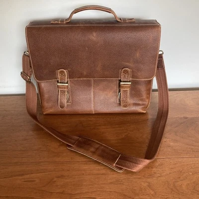 Bolso Maletín AmeriLeather Heritage Cuero Marrón Genuino Foto 1 de 4