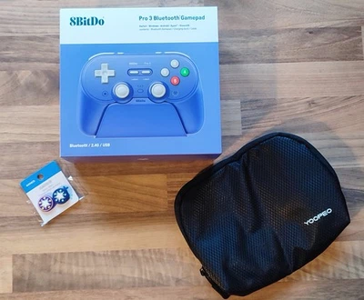 8BitDo Pro 3 Bluetooth Gamepad - Purple + Zubehör [NEU + OVP] - Bild 1 von 4