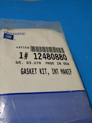 GM 12480880 (ANTIGUO) 89017825 (NUEVO) KIT JUNTA COLECTOR ADMISIÓN MOTOR BUICK CHEV+ Foto 1 de 2