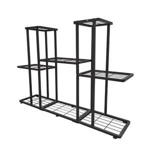 3 Tier 8 Potted Metal Large Plant Stand for Indoor Outdoor Flower Pot Display... - Picture 1 of 6