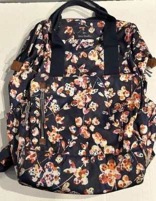 Vera Bradley Blue Lighten Up Frame Backpack Laptop 15” x 16.5” x 7.5” - Image 1 of 4