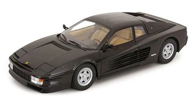 KK Scale 1/12 FERRARI TESTAROSSA BLACK 1986 OPENING DOORS HOOD AND HEADLIGHTS - Image 1 of 4
