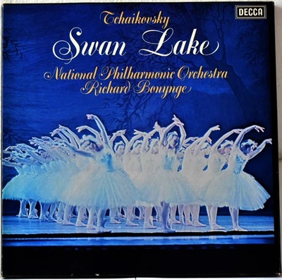 DECCA STEREO D37D 3 UK  1977 TCHAIKOVSKY "Swan Lake" BONYNGE #3LP Box + Libretto - Image 1 of 4
