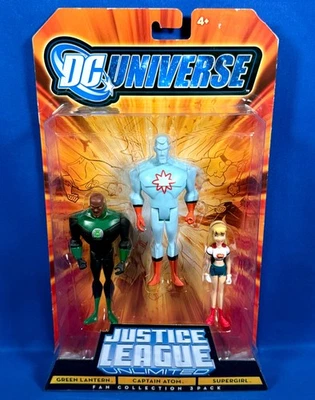 CAPTAIN ATOM Supergirl GREEN LATERN Figures JUSTICE LEAGUE Fan DC UNIVERSE 3-Pk - Image 1 of 4