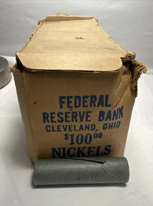1962-D 5c Brilliant Uncirculated Jefferson Nickel OBW Shotgun Roll Denver RARE - Picture 1 of 4