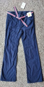 Gymboree girls size 9 dark blue belted dress pants 2013 BRAND NEW W/TAGS - Picture 1 of 3