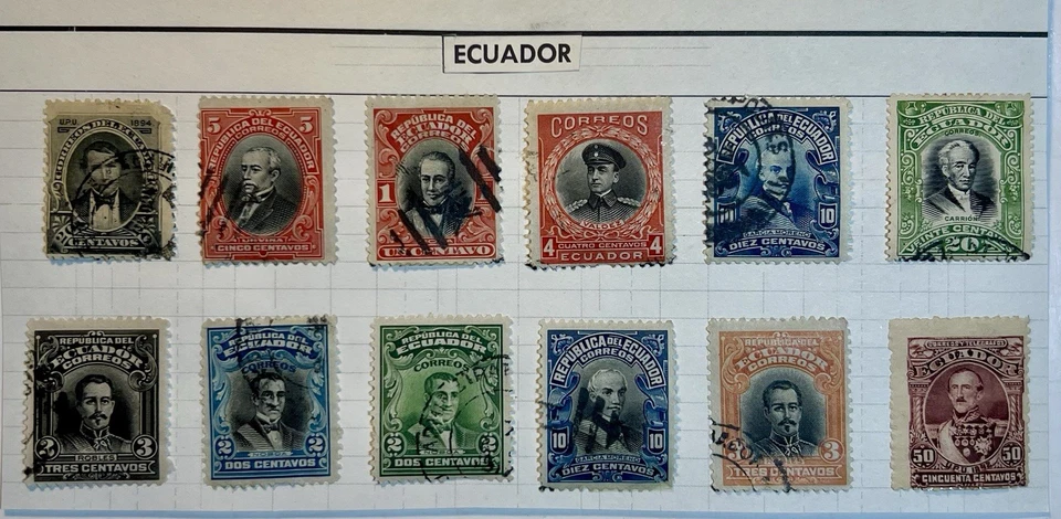 Ecuador Vintage Postage Stamp Collection #EC303 - Image 1 of 1