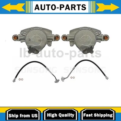 Pinza de freno delantera con mangueras lado conductor pasajero se adapta a Chevrolet K10 5,7 L Foto 1 de 4