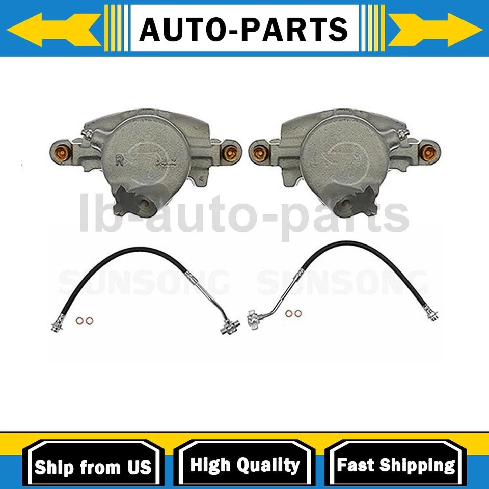 Pinza de freno delantera con mangueras lado conductor pasajero se adapta a Chevrolet K10 5,7 L Foto 1 de 4