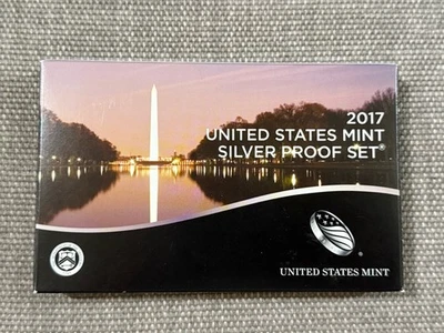2017 United States U.S. Mint Silver Proof Set Original Box OGP & COA - Image 1 of 4