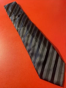 RECENT euc Brioni Hand Made Silk Power Tie Striped Made In Italy Necktie - Picture 1 of 11