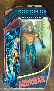DC Comics Unlimited Aquaman Action Figure. New On Card. Mattel 2013. 6 Inches - Picture 1 of 3