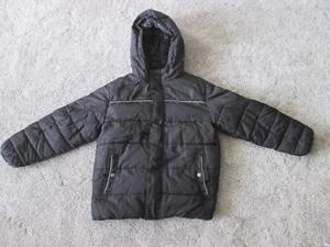 Swiss Tech Youth Small (6-7) Black Full Zip Hooded Lined Puffer Jacket, VGC - Picture 1 of 9