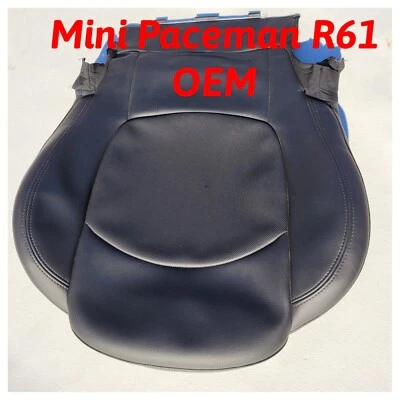 Cubierta de asiento genuina Mini Cooper S R61 Paceman vinilo negro cuero sintético OEM K9E1 Foto 1 de 4