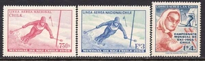 132 - Chile 1966 - World Skiing Championships - MNH Set - Picture 1 of 2