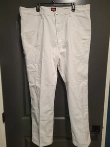 Wrangler Workwear Malerhose Herren 42x30 weiß Relaxed Fit Werkzeugtaschen - Bild 1 von 13
