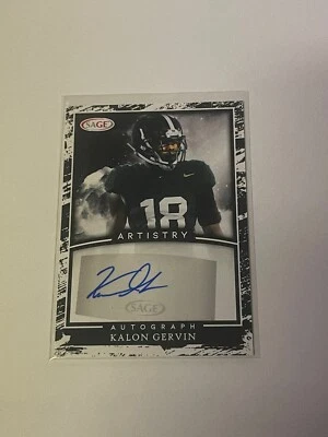 2022 Sage Artistry Auto #A-KG2 Kalon Gervin    **031988 - Image 1 of 2