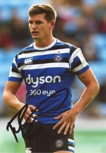 BATH RUGBY UNION: FREDDIE BURNS SIGNED 6x4 ACTION PHOTO+COA - Picture 1 of 1